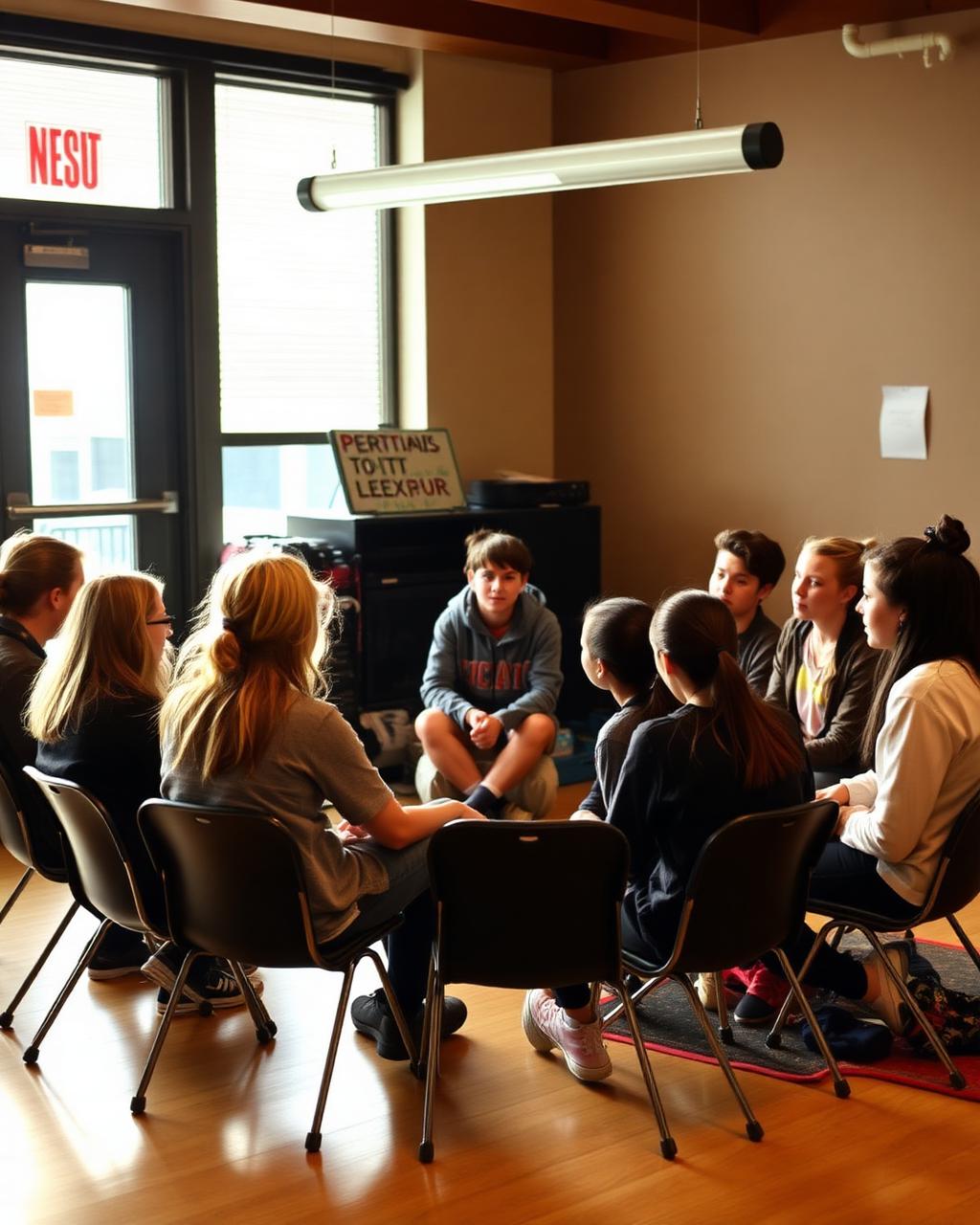 Youth mentorship workshop discussion circle